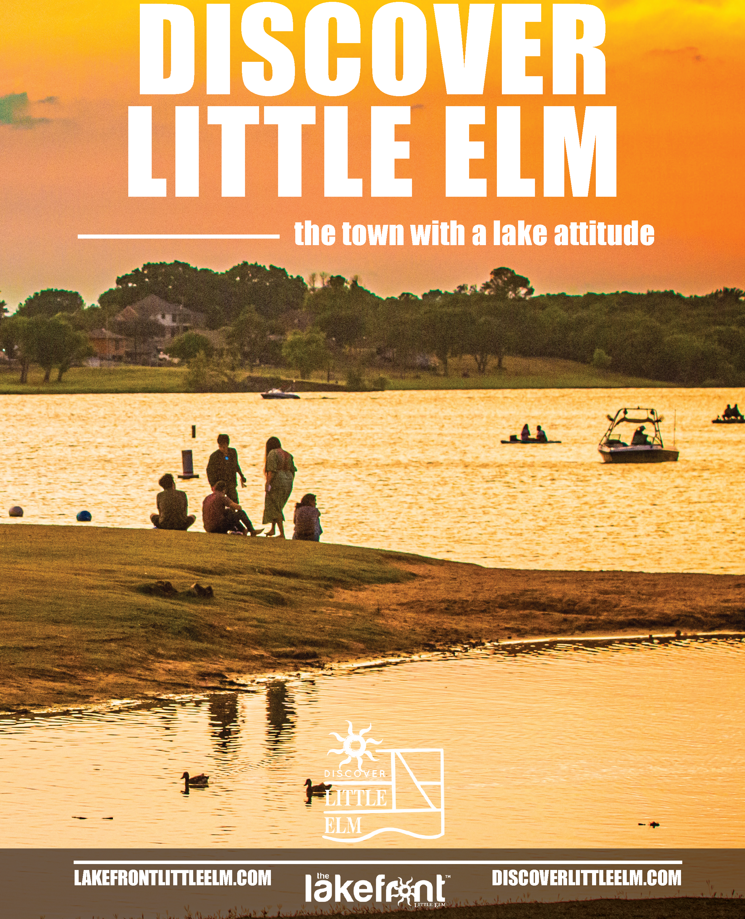 Cover image for the discover little elm magazine with little elm beach